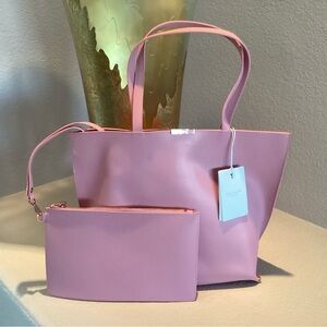 Ted Baker London Pink Shoulder Bag with Wristlet